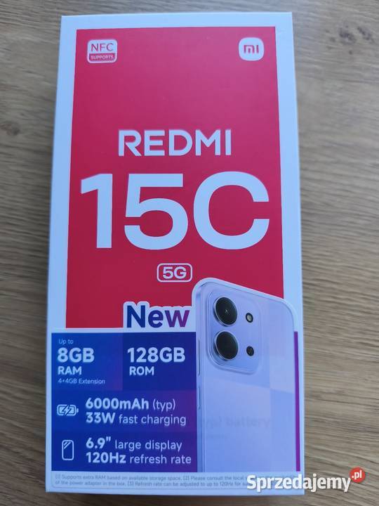 Sprzedam nowy telefon REDMI 15C 5g świętokrzyskie Ostrowiec Świętokrzyski