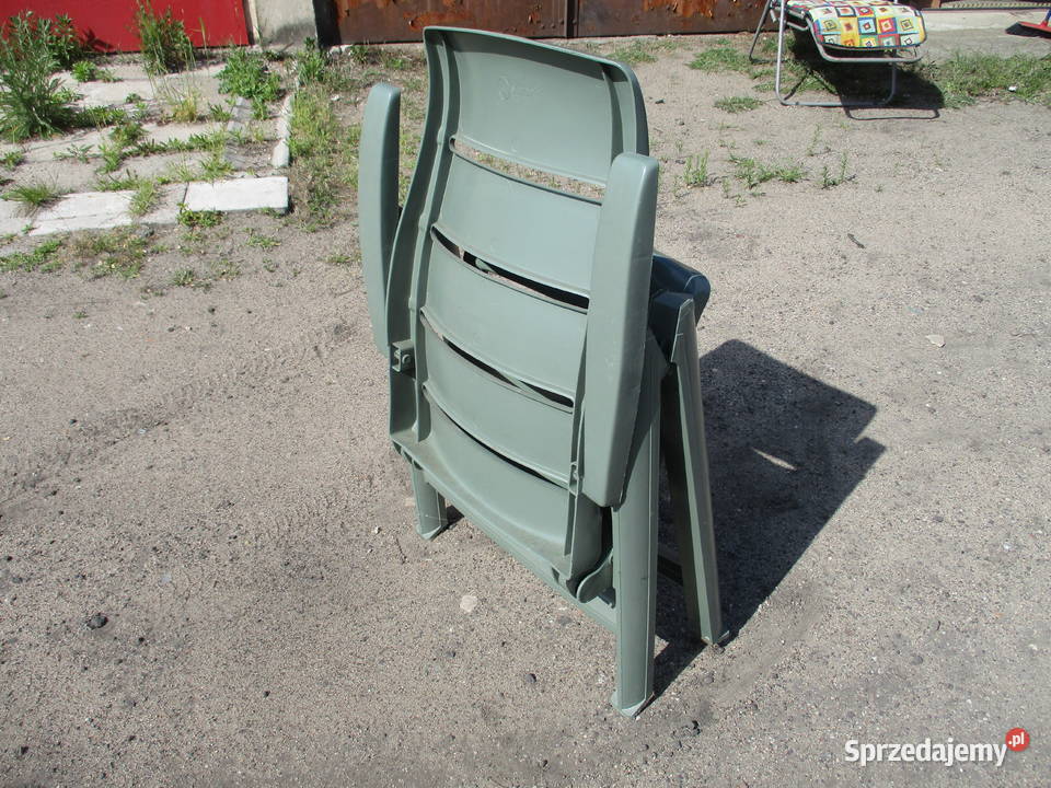 Leżak plastikowy zielony