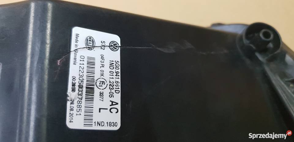 VW GOLF VII 7 HALOGEN LEWY PRZÓD PRZECIWMGŁOWY lubuskie Bieleń