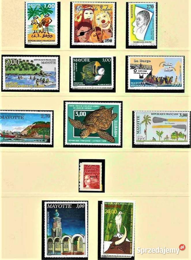 MAYOTTE 19972002 MNH kompletna kolekcja WYSYŁKA Człuchów