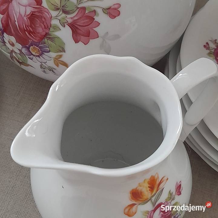 Serwis kawowy Kahla na 6 osób filiżanki dzbanek Bogatynia