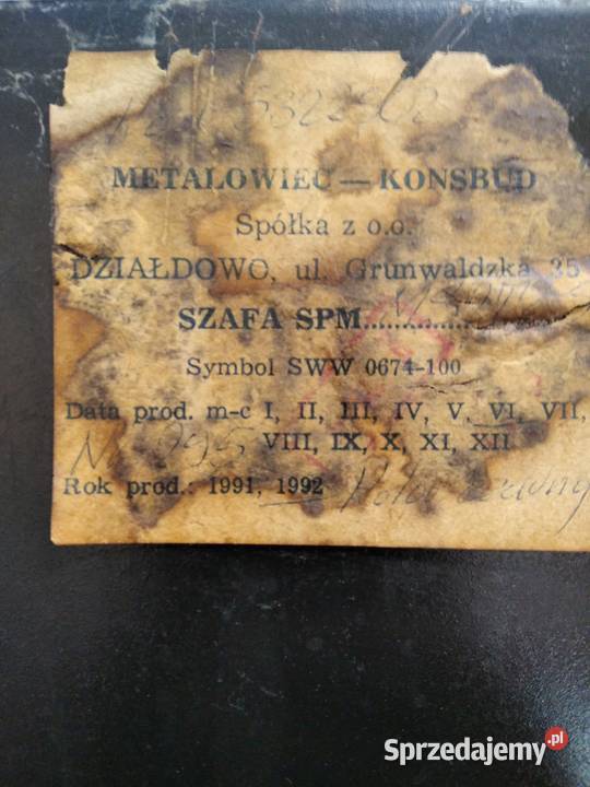 Szafa pancerna metalowa Konsmetal Kraków