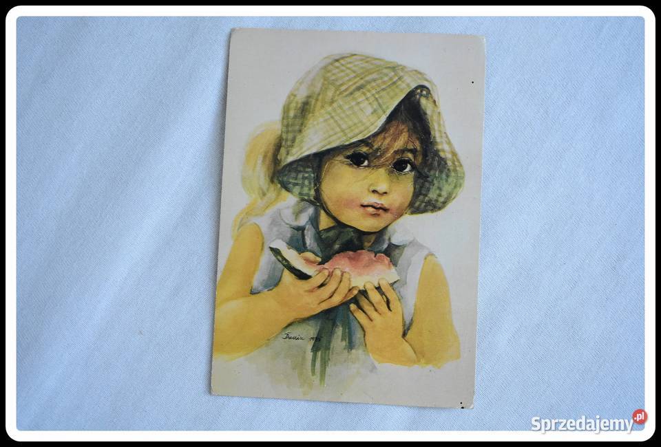 Pocztówki PRL postacie dzieci D Muszyńska Płock