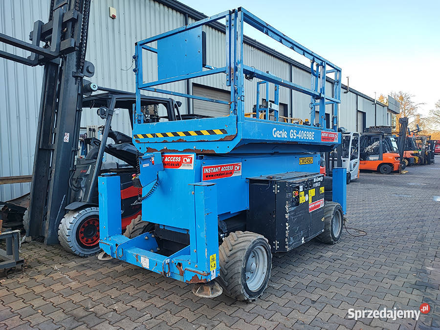 Zwyżka nożycowa terenowa Genie GS4069 BE 1412 m pełny VAT