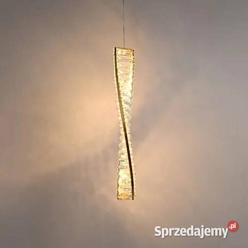 Żyrandol kryształowy nowoczesny złoty CRYSTAL XS Warszawa