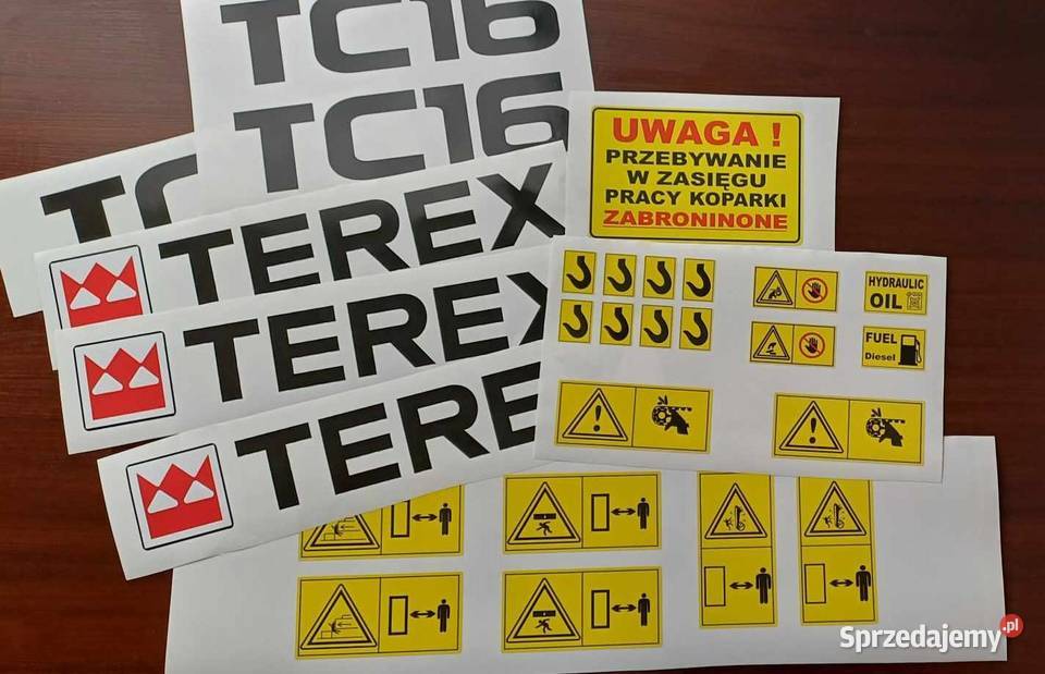 Naklejki na maszyny rolnicze i budowlane Koparka Gadgety motoryzacyjne sprzedam
