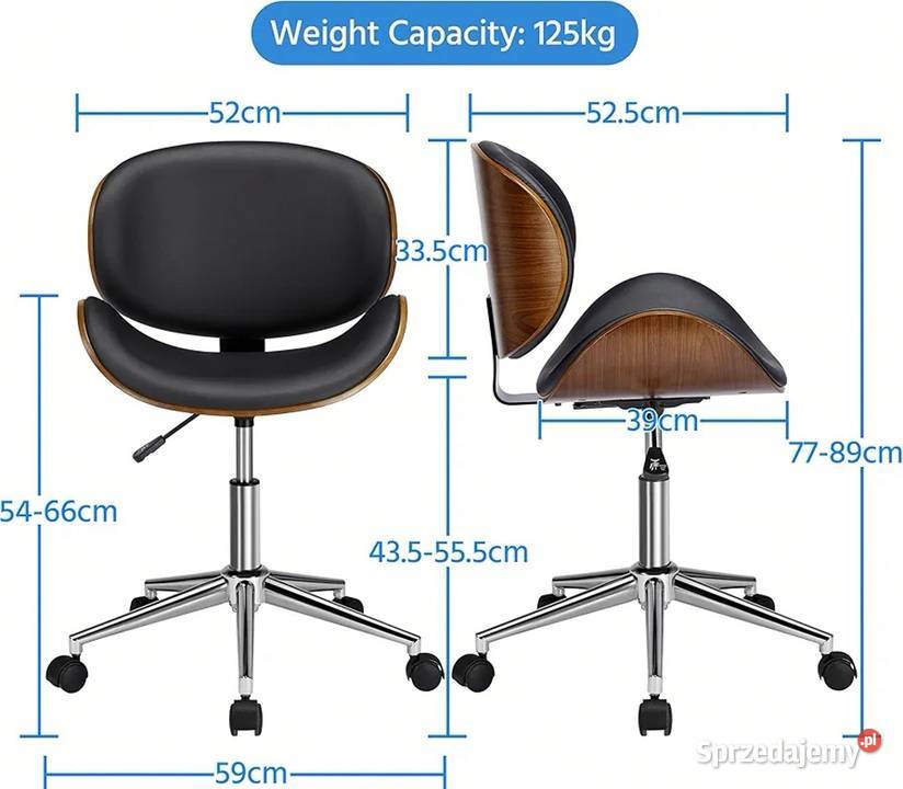 Eleganckie designerski fotel biurowy do salonu Sieradz