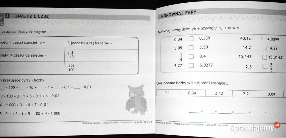 MathRider Poziom 5 Zeszyt zadań domowych 3 Anita Pozostałe lubelskie Chełm