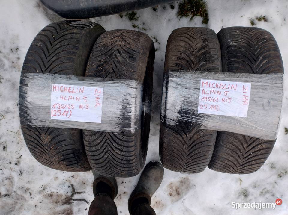 4 opony zimowe MICHELIN ALPIN5 19556 R15 Kielce sprzedam