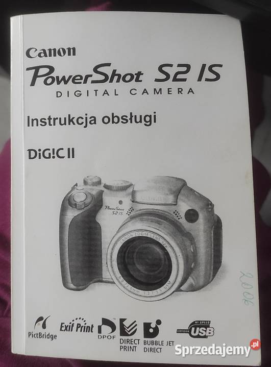 Aparat fotograficzny Canon Power Shot S2 IS śląskie Rudziniec