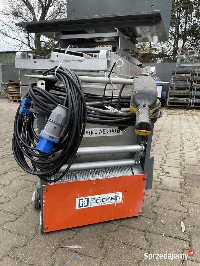 Winda dekarska Bocker TopLift 12m wciągarka Ślesin