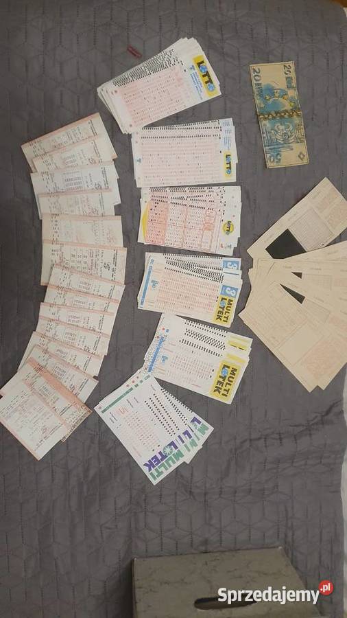 Stare kupony lotto i toto sportowe Warszawa sprzedam