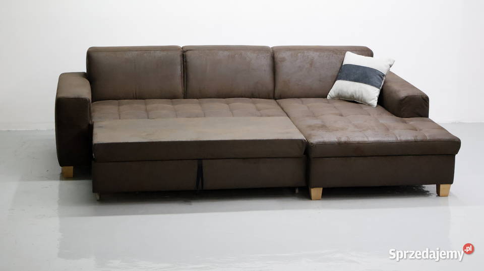TPX Narożnik funkcją spania brązowy kanapa Poznań sprzedam