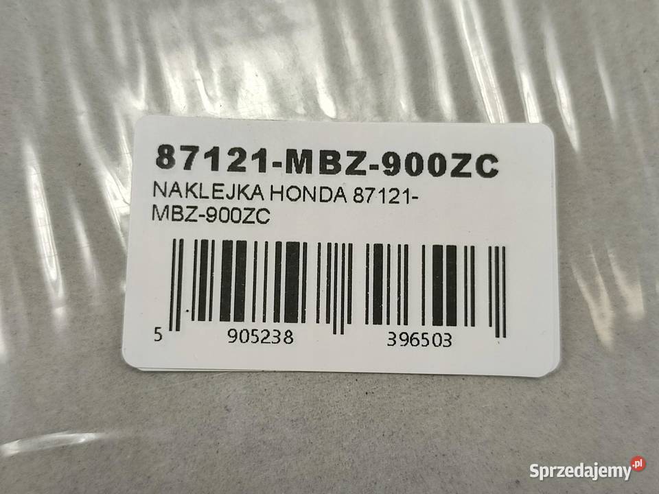 NAKLEJKA HORNET NA BAK HONDA CB600F HORNET 2001 lubelskie