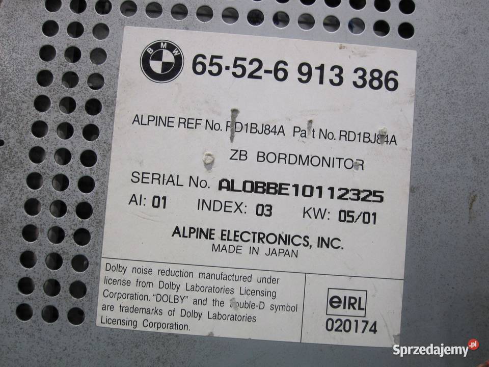 BMW E38 LIFT 01r radio CD ekran wyświetlacz osobowe świętokrzyskie