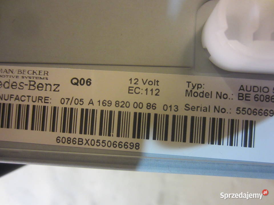 Radio fabryczne A1698200086 mercedes a klasa Szczecin