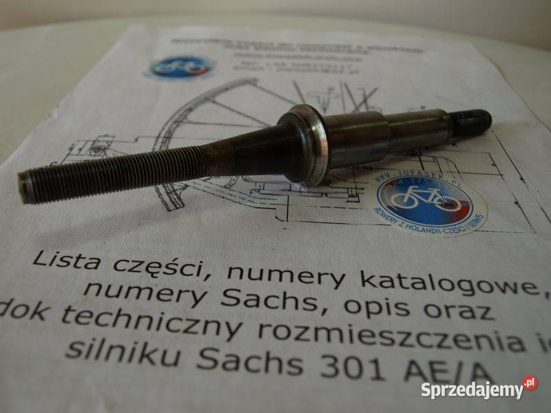 Ośka tylnego koła sachs301 SAXONETTE SPARTAMET Rogów