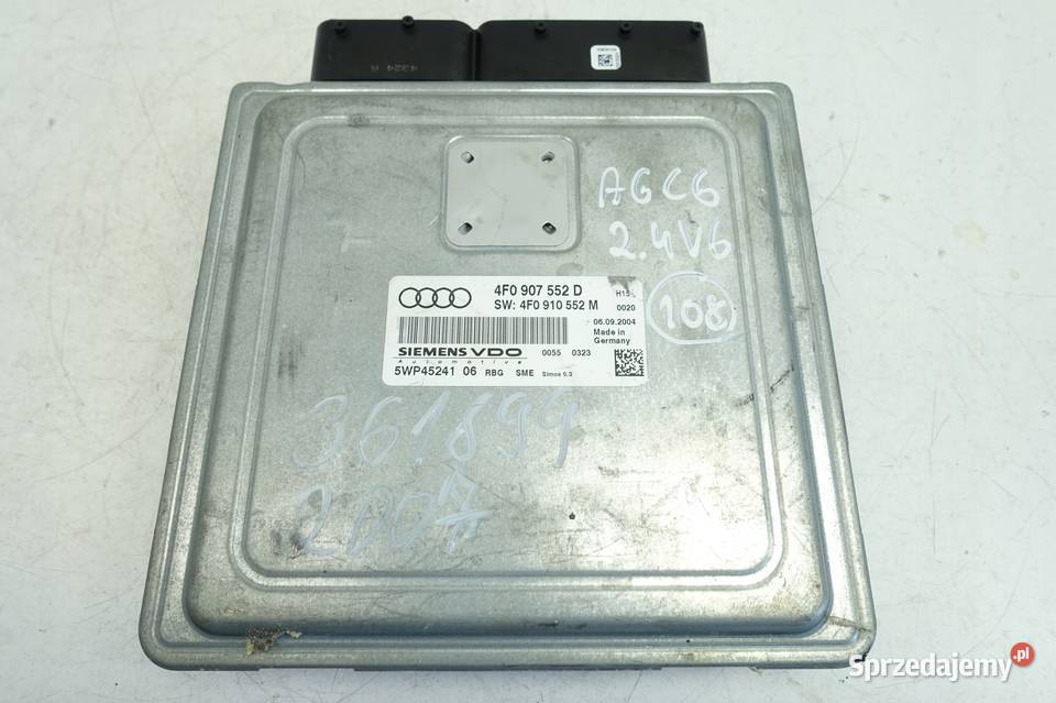 Audi A6 C6 24 V6 KOMPUTER SILNIKA sterownik Rudka