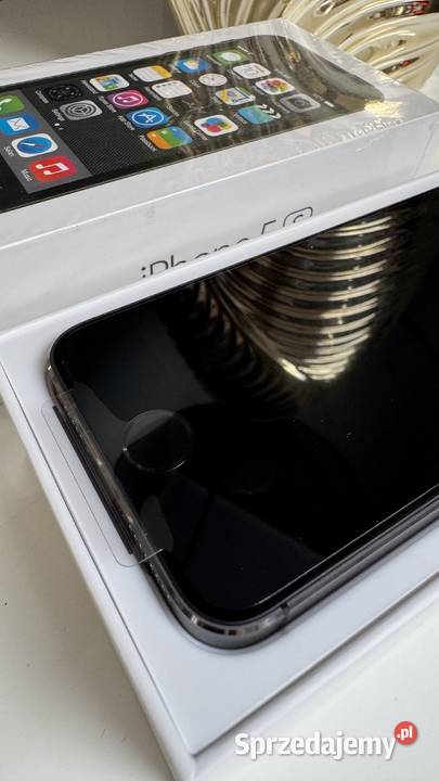 IPHONE 5S 16 GB SpaceGray Krajowy NOWY KOMPLET śląskie Ruda Śląska sprzedam