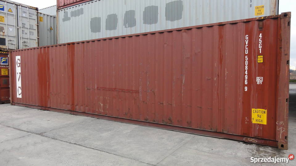 Kontener magazynowy morski 40HC barak blaszak Wyposażenie firm wielkopolskie Krotoszyn