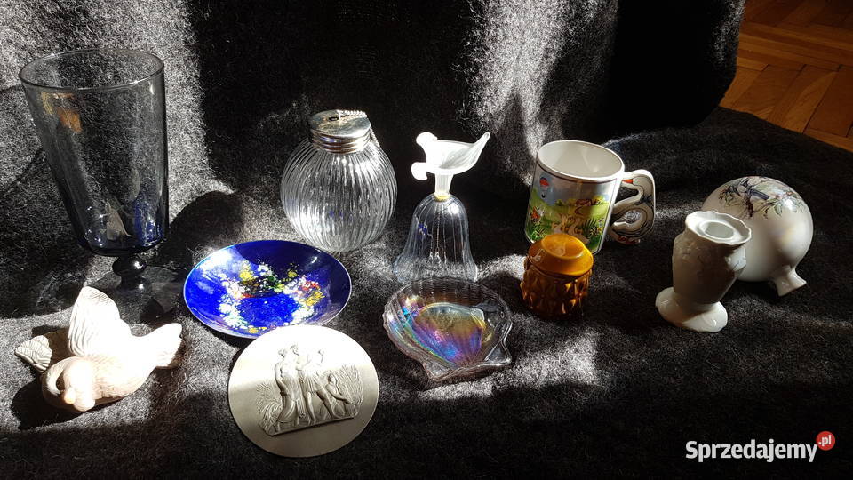 Szklane I porcelanowe przedmioty Myszków sprzedam