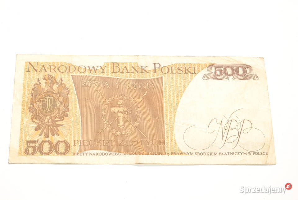 Stary banknot 500 złotych Kościuszko 1982 antyk Numizmatyka Cieszyn