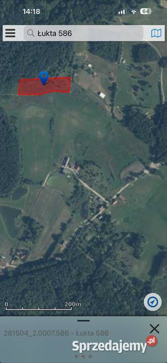 Działka budowana z dostępem do wody 41zł/m2 Łukta sprzedam