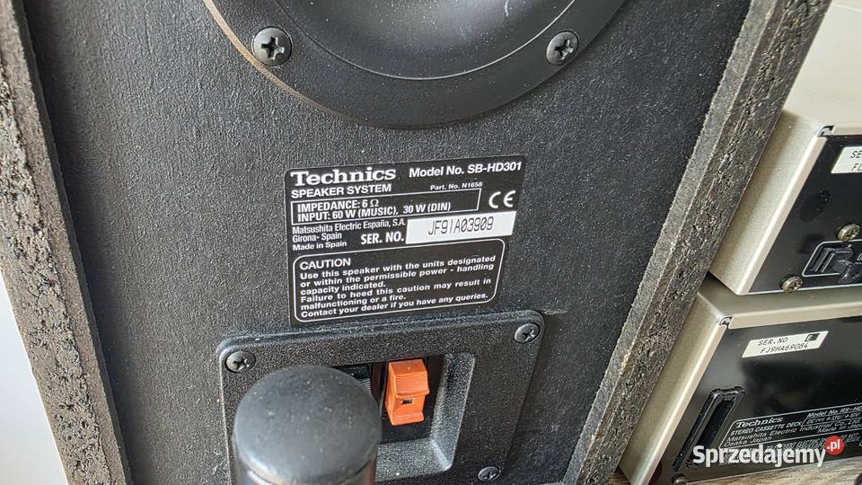 Wieża Technics SIHD301 pilot SEHD301 STHD301 Wieże i miniwieże Łódź