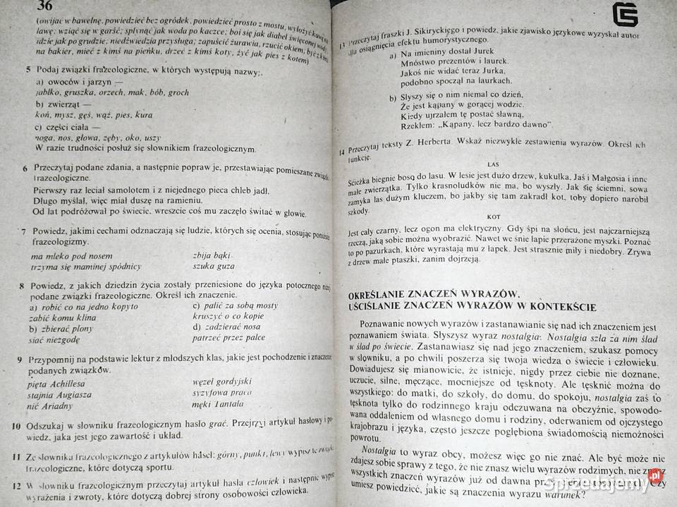 Język Polski 8 Odpowiednie dać rzeczy Maria Chełm