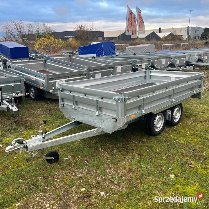 Przyczepa tandem z kołami pod spodem ZASŁAW 435kg Motoryzacja