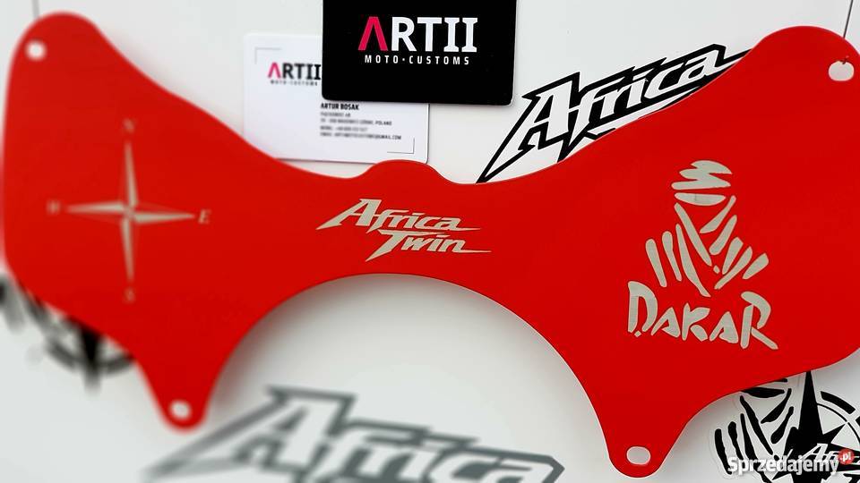 Forkshield METAL AfricaTwin ATS DGS KAD RED podkarpackie Piątkowiec