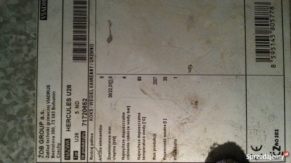 Kocioł Hercules U26 Gliwice