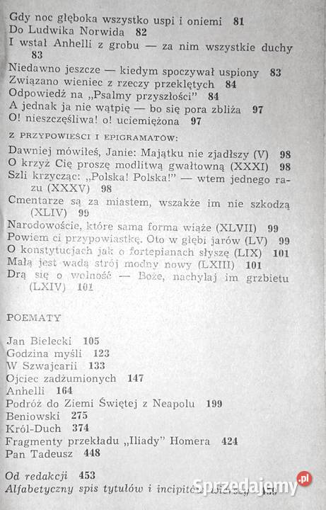 Wiersze i poematy Juliusz Słowacki Chełm
