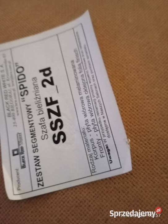 Szafa i słupek BRW zamykany do pokoju Niemce