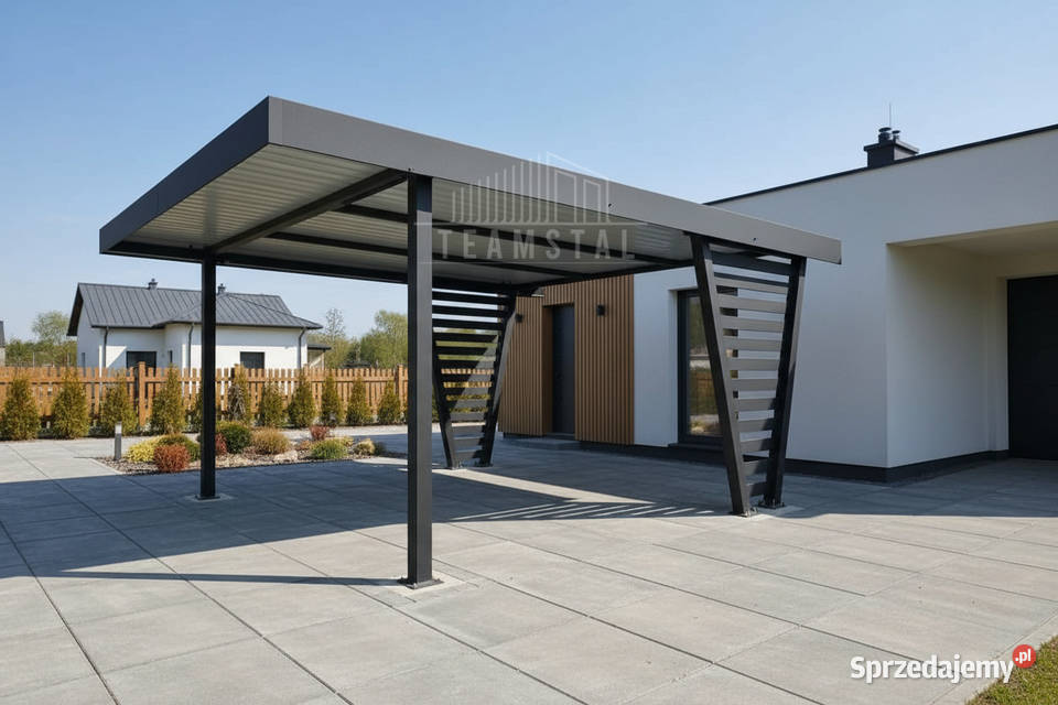 Carport V PREMIUM 4x5m Wypełnienie panelami Bartoszyce