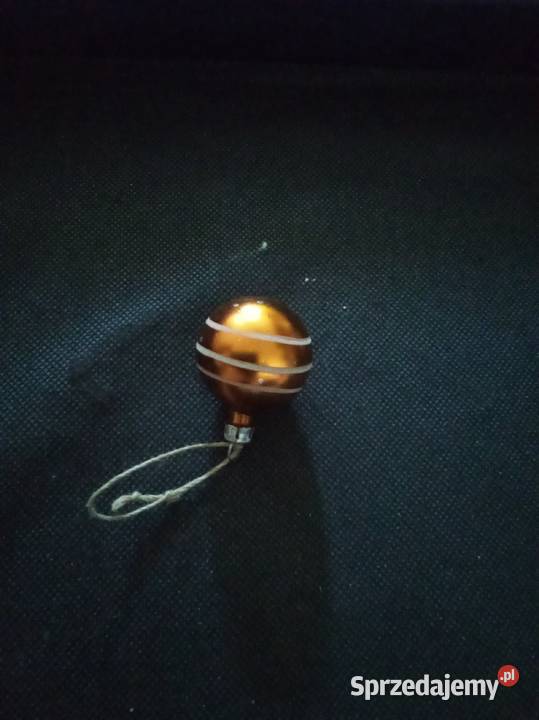 Mini bombka złota z paskami Warszawa