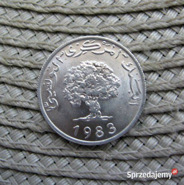 Tunezja 5 Milimów 1983r Ładna Kalisz