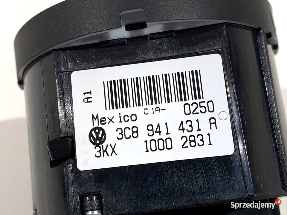 WŁĄCZNIK ŚWIATEŁ VW GOLF VI 3C8941431A 0814 osobowe podkarpackie