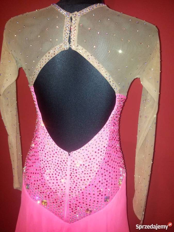 BOGATO zdobiona sukienka do tańca BAS TANIO Rozmiar 36(S) sprzedam