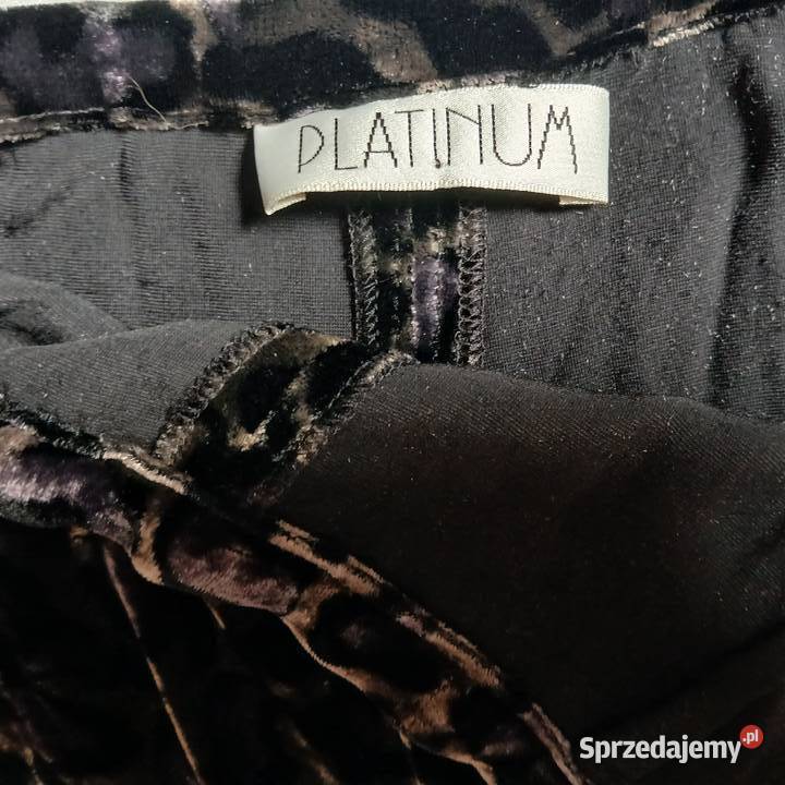 Platinum Spodnie Welur Panterka Jedwab Viscose Nowy Sącz sprzedam