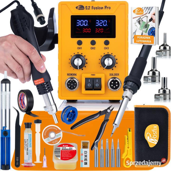 Stacja Lutownicza Rosfix S2 Fusion Pro 760W 2w1 małopolskie Ludźmierz