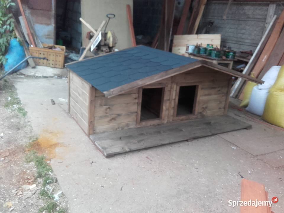 Budy dwóch psów Duża XXl ocieplana otwierany Dla psów Wąchock