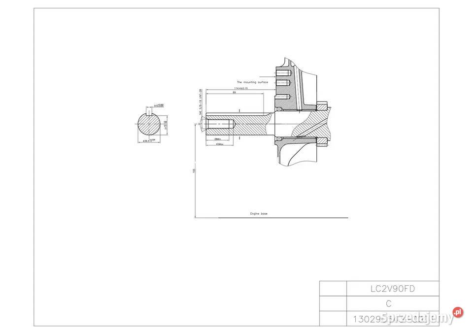 Silnik benzynowy Loncin LC2V90FD 26 kW Wał 365mm Wrocław