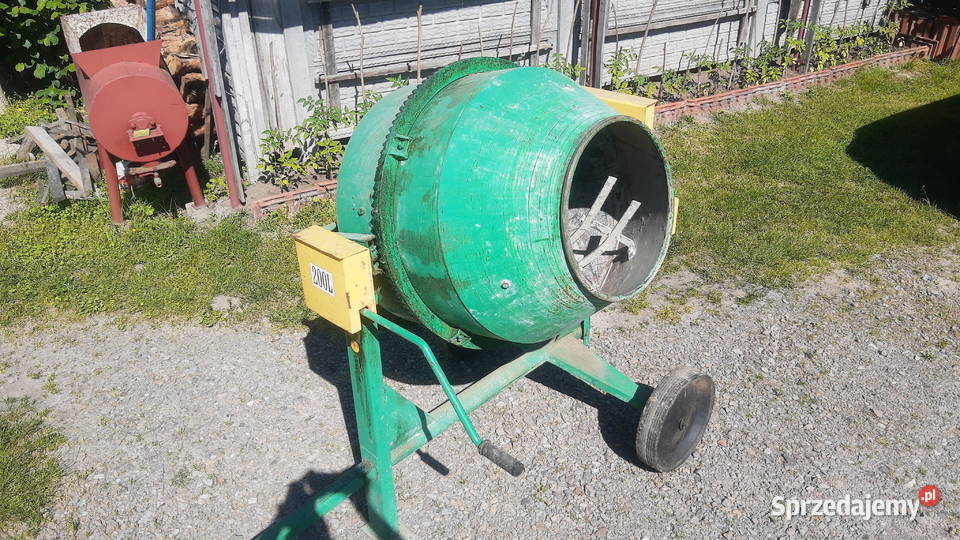 Betoniarka Mieszalnik bębnowy DEFRO 200l Pozostałe podkarpackie Giedlarowa sprzedam