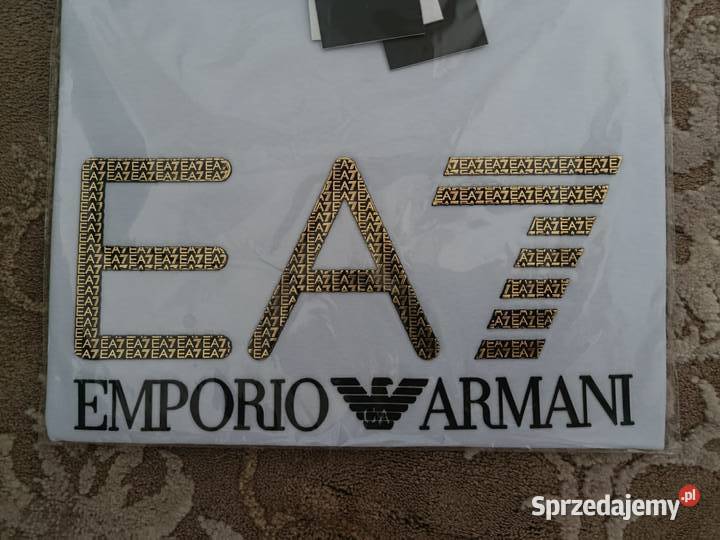 Tshirt męski Emporio Armani EA7 duże logo Białystok