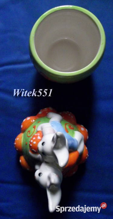 PIĘKNE PORCELANOWE ZAJĄCZKI SZKATUŁKA OKAZJA Porcelana i szkło Stalowa Wola