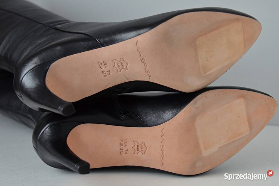 NATURALNIE PIĘKNE kozaki szpilki Via Spiga Obuwie Białystok