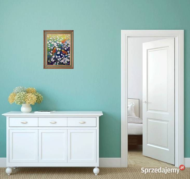 Obraz olejny Ptaszki lubelskie Lublin sprzedam