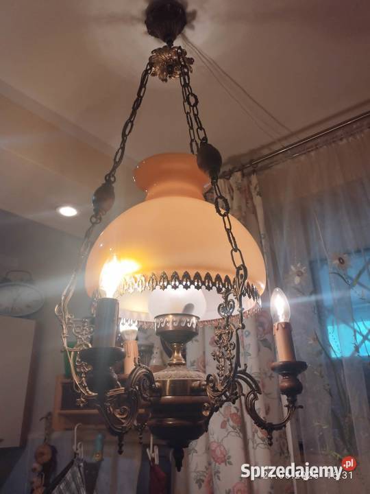 stary żyrandol lampa naftowa Gorzów Wielkopolski