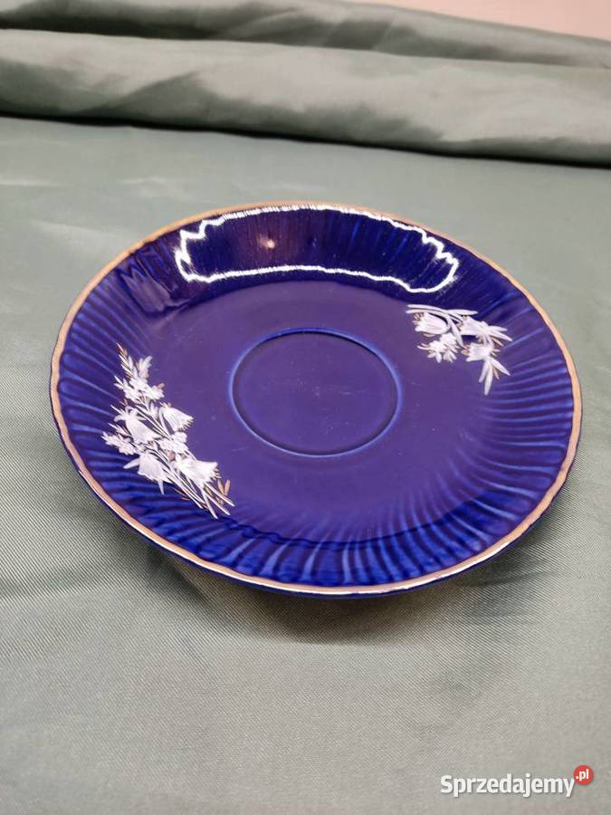 Talerzyk spodek porcelanowy kobaltowy Fena Głuchołazy sprzedam
